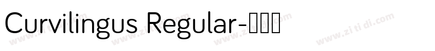 Curvilingus Regular字体转换